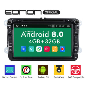Eonon GA9153A Android 8.0 Apple Carplay Car Radio for Volkswagen SEAT Skoda