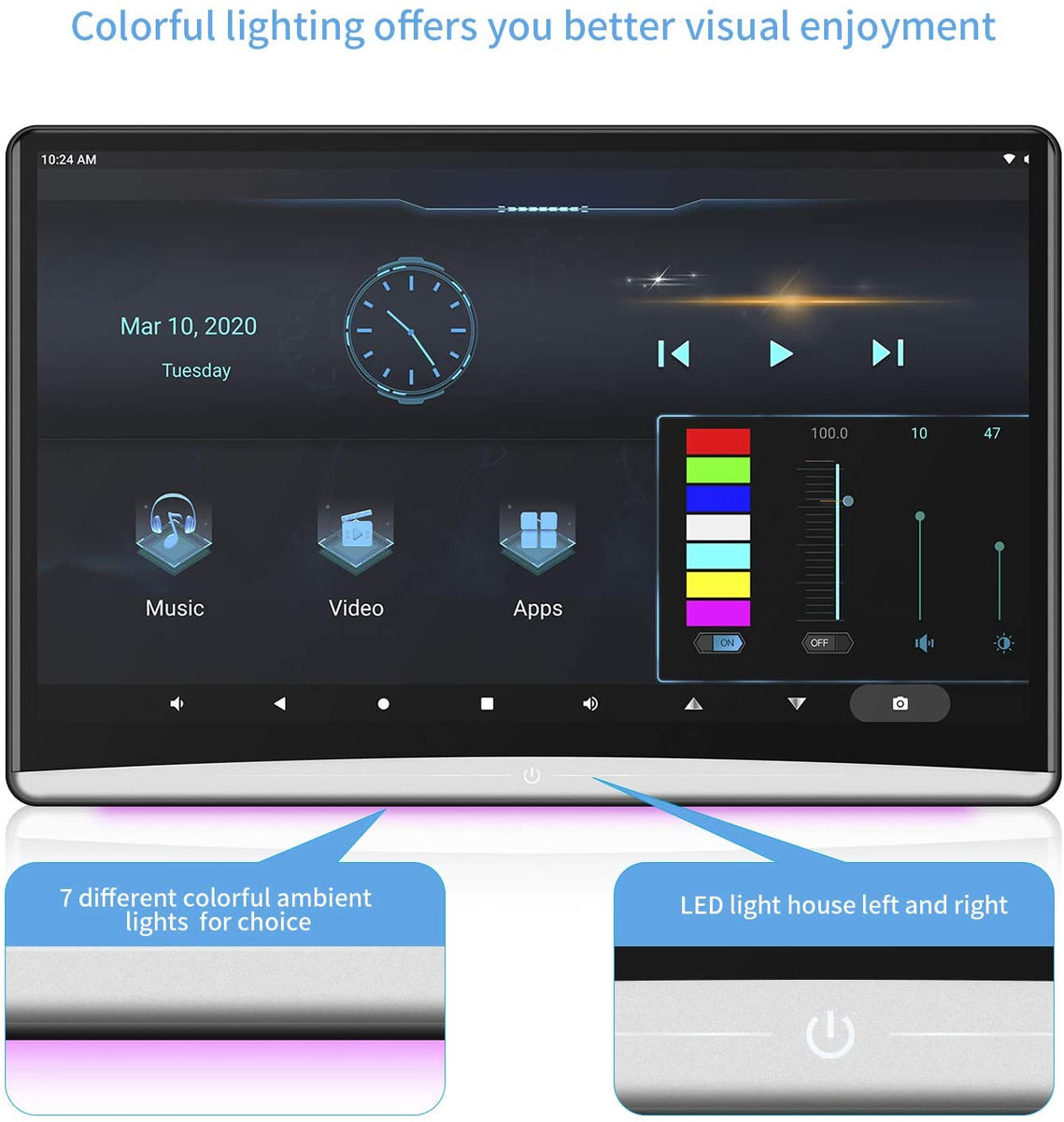 Airplay Miracast Mirror Link Box Connects Samrtphone to the Car TFT