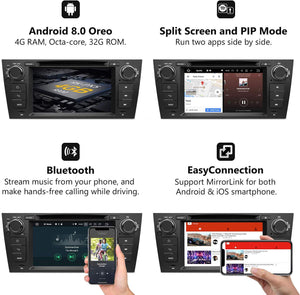Eonon GA9165B BMW E90/E91/E92/E93 Android 8.0 Car DVD Radio Player 7” HD Touchscreen In-Dash DVD
