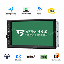 Load image into Gallery viewer, GA2176 Android 9.0 7&quot; Multimedia Double 2 Din Car Radio Stereo GPS Nav DAB+ OBD2