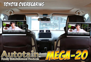 (NEW) PAIR 12.5 Inch Android 9 Car Headrest Monitors RSE Screen Mirroring WiFi - AUTOTAIN MEGA-20
