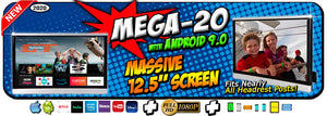 Mega-20 NEW 12.5" Headrest Monitors with Android 9.0