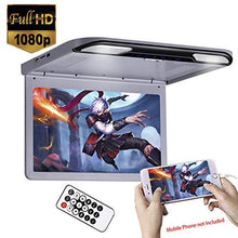 Load image into Gallery viewer, 13.3 inch Car Flip Down Monitor HD TFT LCD Screen USB SD HDMI MP5 (Grey)