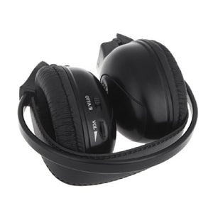 [4 Pack] 2 Channel IR Wireless Car Audio Headphone Headset for Headrest DVD Monitors IR-X
