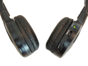 Autotain CLOUD "KID SIZE" Dual Channel IR Infrared Car Wireless Headphones +FREE BAG