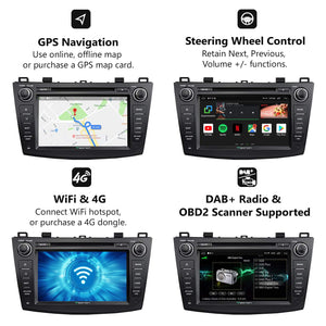 Eonon GA9163K Android 8.1 Car Radio for Mazda 3 2010-2013