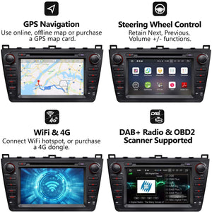 EONON GA9198B Android 8.0 for Mazda 6 2009 2010 2011 2012 8 inch Multimedia Car DVD GPS