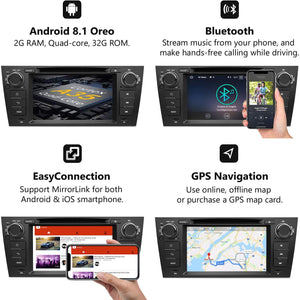 EONON GA9265B for BMW 3 Series E90 E91 E92 E93 Android 8.1 7" android in-dash car stereo