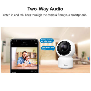 Wifi Home Security Camera 360 Degrees Motion Tracking Phone Remote Control 1080p