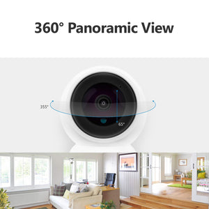 Wifi Home Security Camera 360 Degrees Motion Tracking Phone Remote Control 1080p