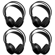Load image into Gallery viewer, [4 Pack] 2 Channel IR Wireless Car Audio Headphone Headset for Headrest DVD Monitors IR-X
