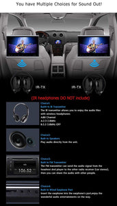 PAIR - 10.1" Headrest DVD Players with (Touch Screen) 1080P USB SD