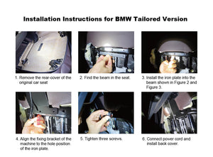 (NEW) PAIR BMW 12.5" Android 9 Car Headrest Monitors RSE Screen Mirroring WiFi OEM BRACKET - AUTOTAIN