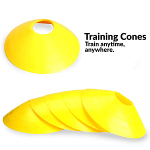 Agility Ladder Bundle 6 Sports Cones, Free Speed Chute, Agility Drills eBook and Carry Case Pink