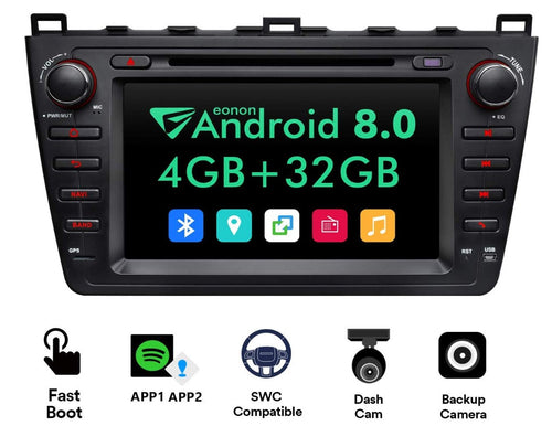 Eonon GA9198B2 Mazda 6 2009-2012 Android 8.0 Oreo Car DVD Player Car GPS Navigation