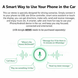 GA2176 Android 9.0 7" Multimedia Double 2 Din Car Radio Stereo GPS Nav DAB+ OBD2