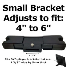 Load image into Gallery viewer, Headrest Monitor DVD Player Bracket for SMALL SIZE Fits 4&quot; to 6&quot;